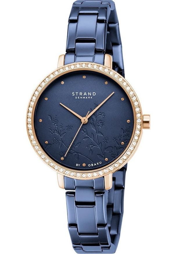 Zegarek Strand S712LXVLSL Granatowy zegarek Damski Strand. Kolor: niebieski