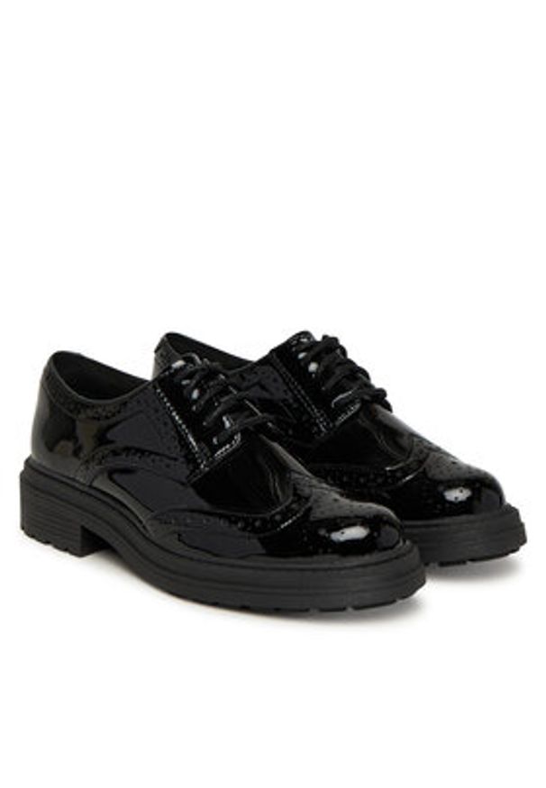 Clarks Oxfordy Orinoco3 Derby 26183171 Czarny. Kolor: czarny. Materiał: lakier, skóra