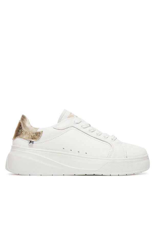 Rieker Revolution Lifestyle Sneakersy W2303-80 Biały. Kolor: biały. Materiał: skóra
