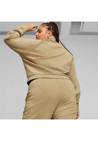 Kurtka Puma T7 Track Jacket, Kobiety. Kolor: beżowy. Materiał: bawełna, materiał