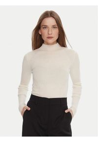 TwinSet - TWINSET Sweter 252TT3111 Écru Slim Fit. Materiał: wełna
