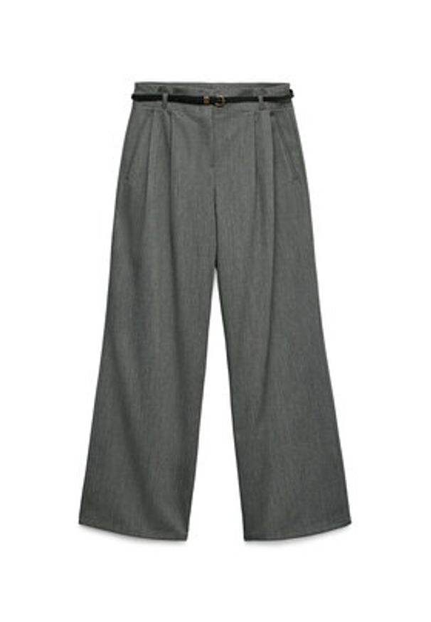 Vero Moda Spodnie materiałowe Tahia 10340300 Szary Wide Leg. Kolor: szary. Materiał: syntetyk