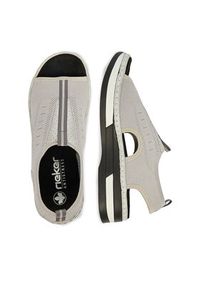 Rieker Sandały CEO-V59B5-90 Szary. Kolor: szary. Materiał: materiał #7