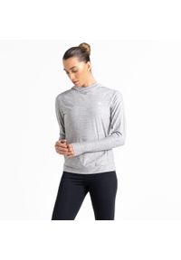 DARE 2B - Bluza sportowa z kapturem damska Sprint City. Typ kołnierza: kaptur. Kolor: szary. Styl: sportowy. Sport: bieganie #1