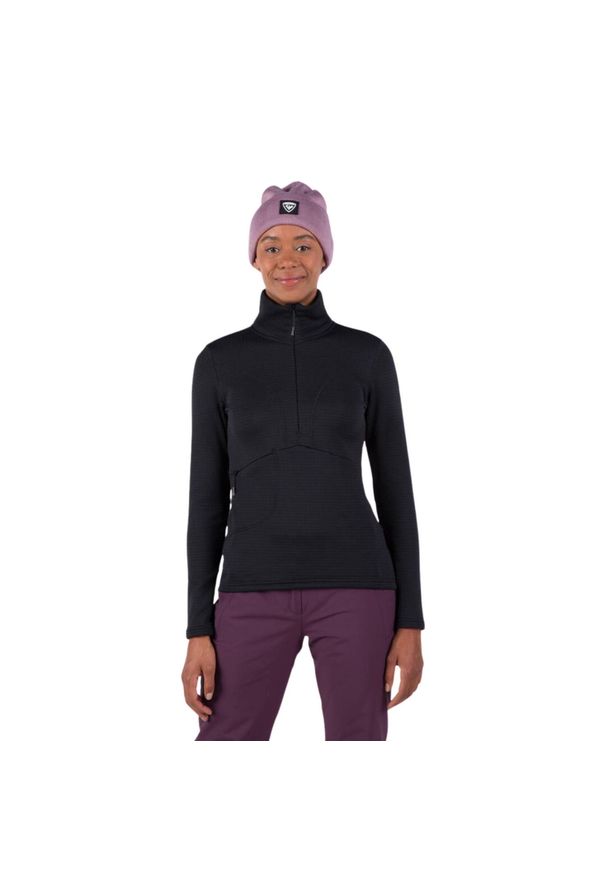 Bluza Rossignol W Blackside Fleece HZ czarna. Kolor: czarny. Sezon: zima. Sport: narciarstwo