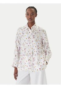 Marella Koszula Salve 2613111141 Biały Relaxed Fit. Kolor: biały. Materiał: jedwab #1