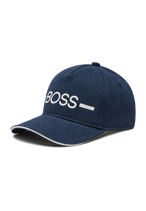 BOSS - Czapka z daszkiem Boss J21247 Navy 849. Kolor: niebieski. Materiał: materiał