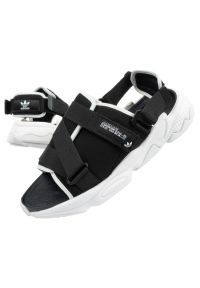 Adidas - Buty adidas Ozweego Sandal W GZ8410 czarne. Zapięcie: rzepy. Kolor: czarny. Materiał: materiał. Sezon: lato #2