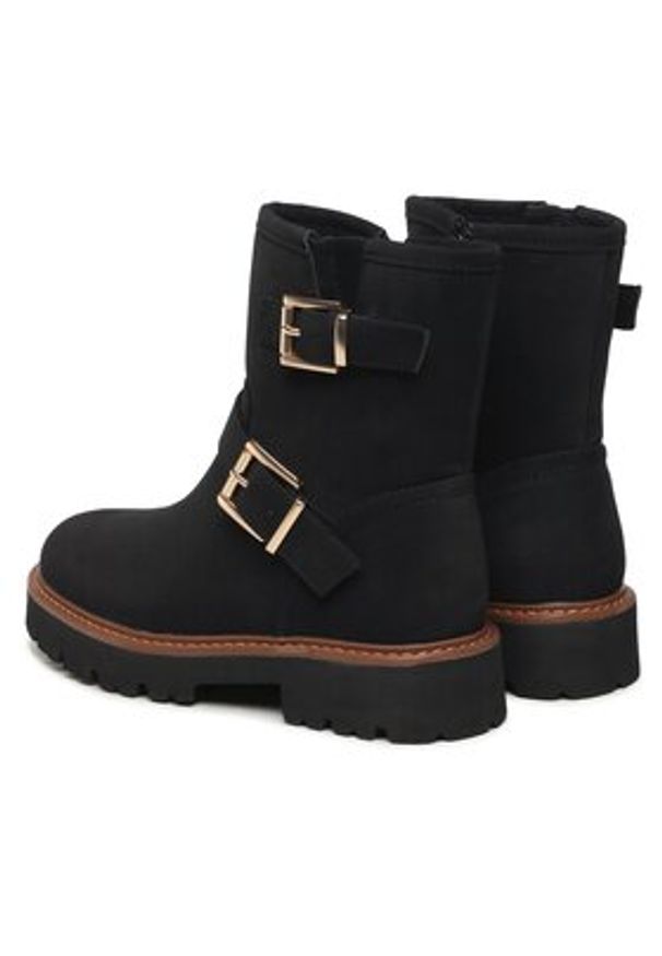 Jenny Fairy Botki WS88176-03 Czarny. Kolor: czarny. Materiał: skóra