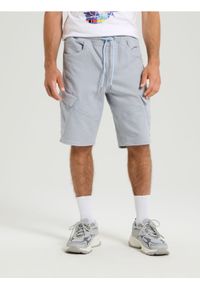 Sinsay - Szorty jeansowe jogger - zielony. Kolor: zielony. Materiał: jeans