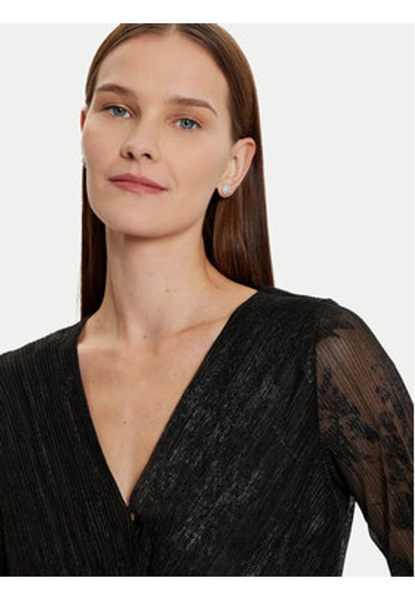 Morgan Sukienka koktajlowa 242-RNOYA.F Czarny Slim Fit. Kolor: czarny. Materiał: syntetyk. Styl: wizytowy