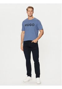 Hugo - HUGO T-Shirt Dulivio 50467556 Niebieski Regular Fit. Kolor: niebieski. Materiał: bawełna #5