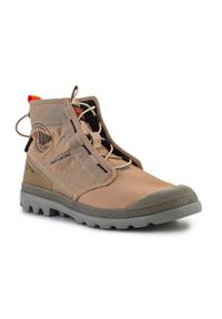 Buty do chodzenia unisex Palladium Pampa Travel Lite. Wysokość cholewki: za kostkę. Kolor: brązowy. Materiał: tkanina. Szerokość cholewki: normalna. Sport: turystyka piesza