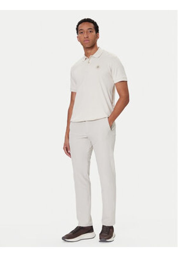 BOSS Polo Future 50543891 Écru Regular Fit. Typ kołnierza: polo. Materiał: bawełna