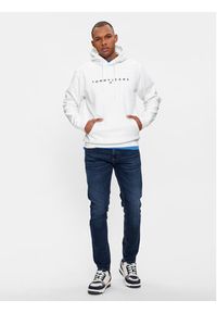 Tommy Jeans Bluza Linear Logo DM0DM17985 Biały Regular Fit. Kolor: biały. Materiał: bawełna #3