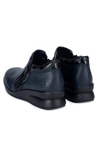Rieker Półbuty L4883-14 Granatowy. Kolor: niebieski. Materiał: skóra #5