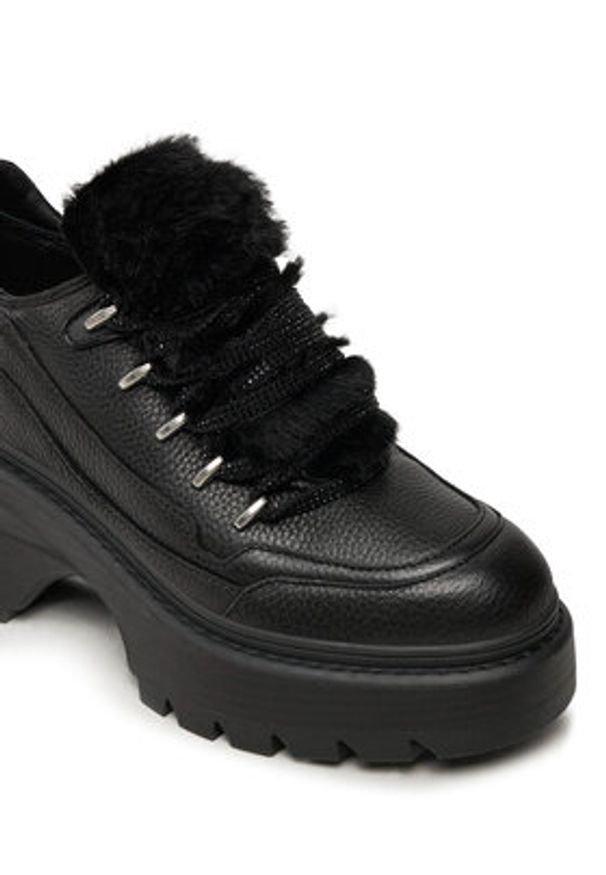 MICHAEL Michael Kors Półbuty Shiloh Bootie 40F4SSFE5L Czarny. Kolor: czarny. Materiał: skóra