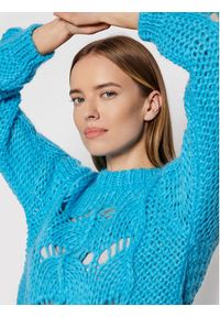 Pinko Sweter Frossasco 1G1682 Y7DD Niebieski Regular Fit. Kolor: niebieski. Materiał: syntetyk #3