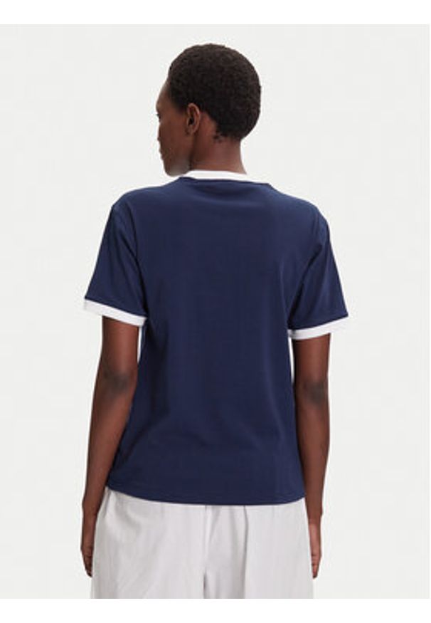 Adidas - adidas T-Shirt 3-Stripes JY4852 Granatowy Regular Fit. Kolor: niebieski. Materiał: bawełna