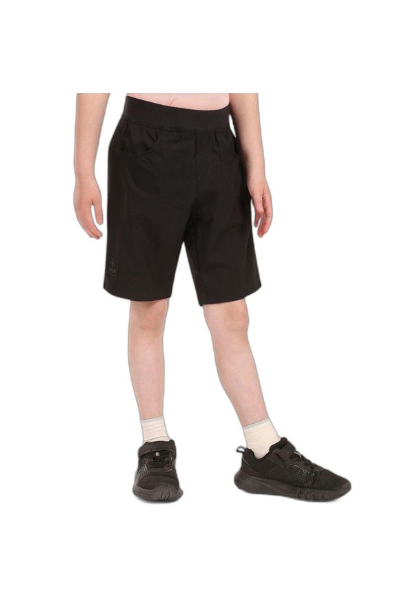 Krótkie spodenki dla dzieci do wędrówek Kilpi Mole. Kolor: czarny. Długość: krótkie. Styl: sportowy. Sport: turystyka piesza