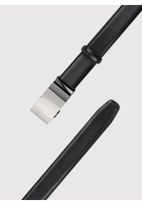 Pako Lorente - PAKO LORENTE - Czarny pasek męski z automatyczną klamrą. Kolor: brązowy, czarny. Materiał: skóra. Styl: elegancki #2