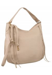 Shopperka beżowa Peterson PTN 8044-1. Kolor: beżowy. Rozmiar: duże. Styl: casual