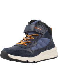 Geox - Buty GEOX J ROONER Niebieski. Kolor: niebieski. Materiał: syntetyk, tkanina. Sport: turystyka piesza