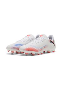 Puma - Buty piłkarskie unisex FUTURE 8 PLAY FG/AG PUMA White Black Glowing Red. Kolor: czerwony, biały, wielokolorowy, czarny. Sport: piłka nożna