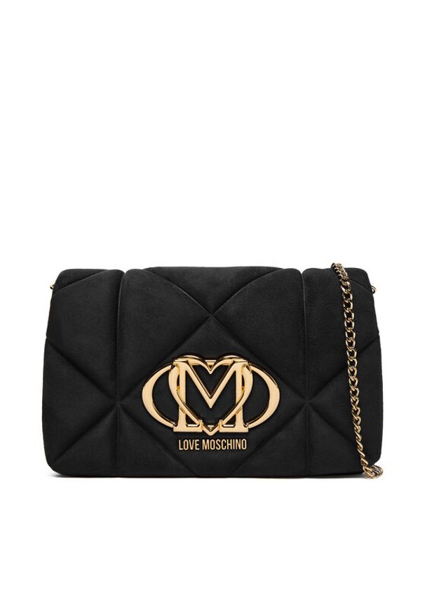 Love Moschino - LOVE MOSCHINO Torebka JC4043PP0NKE0000 Czarny. Kolor: czarny. Materiał: skórzane