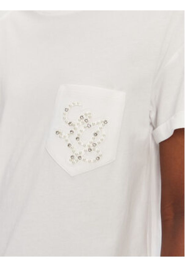 Liu Jo T-Shirt WA5140 JS904 Biały Regular Fit. Kolor: biały. Materiał: bawełna