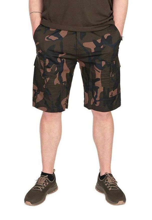 FOX - Spodenki Szorty Wędkarskie Męskie Fox Lw Camo Combat Shorts. Kolor: wielokolorowy. Długość: krótkie. Sezon: lato
