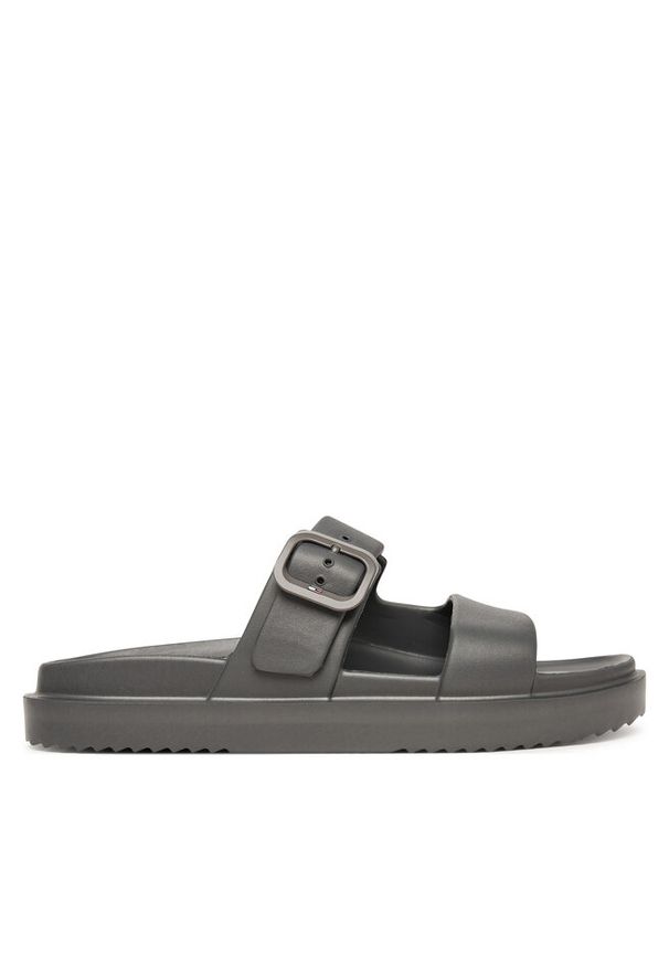 TOMMY HILFIGER - Klapki Tommy Hilfiger. Kolor: szary