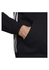 Adidas - Bluza męska treningowa adidas Must Haves 3-Stripes DX7657. Typ kołnierza: kaptur. Materiał: dzianina, poliester, bawełna. Długość rękawa: długi rękaw. Długość: długie. Sport: fitness #4