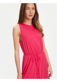 United Colors of Benetton - United Colors Of Benetton Sukienka letnia 3Q225V00X Różowy Regular Fit. Kolor: różowy. Materiał: bawełna. Sezon: lato