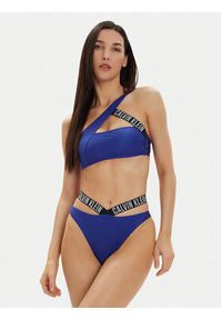 Calvin Klein Swimwear Góra od bikini KW0KW02388 Granatowy. Kolor: niebieski. Materiał: syntetyk