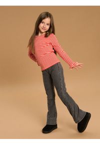 Sinsay - Spodnie flare z efektem sprania - czarny. Kolor: czarny #1