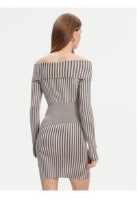 Guess Sukienka dzianinowa W5YK28 Z30I2 Szary Slim Fit. Kolor: szary. Materiał: wiskoza #4
