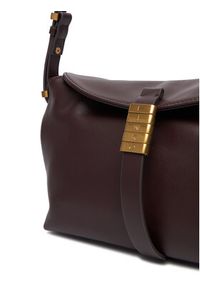 Pinko - PINKO Torebka Saddle Baguette Mini AI 25-26 PLTT 105895 A1ZX Bordowy. Kolor: czerwony. Materiał: skórzane