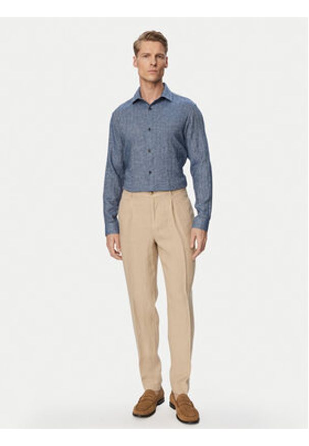 Jack & Jones Koszula Parker 12292161 Niebieski jasny Regular Fit. Kolor: niebieski. Materiał: bawełna