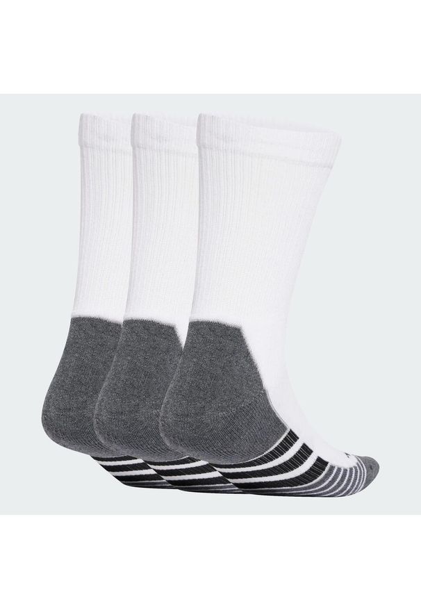Adidas - Skarpety Performance CLIMACOOL Cushioned Crew 3 Pairs. Kolor: biały, wielokolorowy, czarny. Materiał: materiał. Technologia: ClimaCool (Adidas)