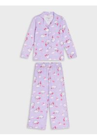 Sinsay - Piżama dwuczęściowa zapinana na guziczki Pusheen the Cat - fioletowy. Kolor: fioletowy #1