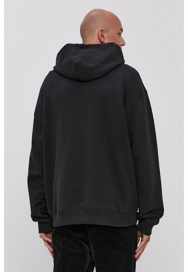 Levi's® - Levi's Bluza A0747.0006 męska kolor czarny z kapturem gładka. Okazja: na spotkanie biznesowe, na co dzień. Typ kołnierza: kaptur. Kolor: czarny. Wzór: gładki. Styl: casual, biznesowy