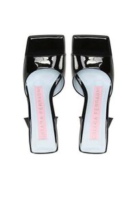 Chiara Ferragni Klapki CF3131-001 Czarny. Kolor: czarny. Materiał: skóra #5