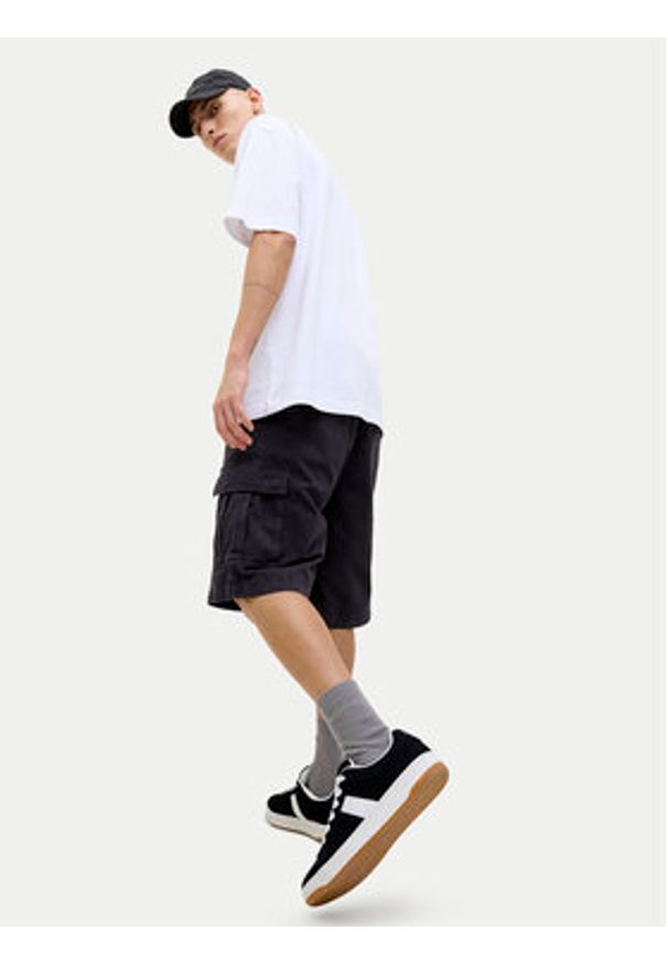 Jack & Jones - Jack&Jones Szorty materiałowe Karl 12269374 Czarny Loose Fit. Kolor: czarny. Materiał: bawełna