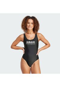 Adidas - Strój do pływania Sportswear U-Back. Kolor: biały, wielokolorowy, czarny