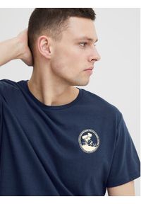 Blend T-Shirt 20715320 Granatowy Regular Fit. Kolor: niebieski. Materiał: bawełna
