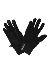 Regatta - Rękawiczki do smartfona Stretch Gloves II. Kolor: czarny, wielokolorowy. Materiał: poliester, elastan, softshell. Sport: turystyka piesza