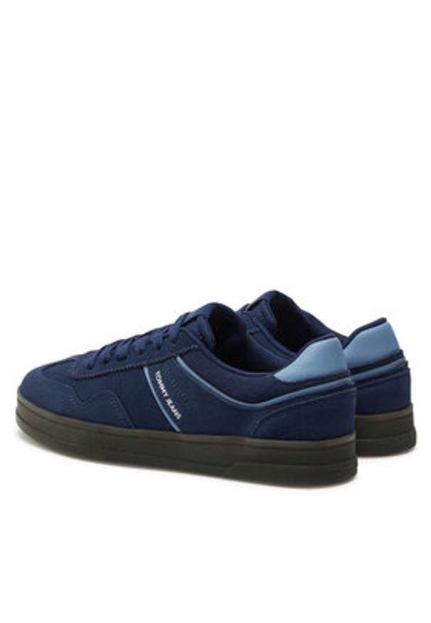 Tommy Jeans Sneakersy The Greenwich Suede EN0EN02696 Granatowy. Kolor: niebieski. Materiał: skóra, zamsz