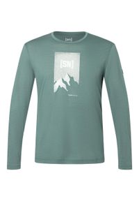 Koszulka z długim rękawem męska SUPER.NATURAL M 2 Pitch LS. Kolor: niebieski. Długość rękawa: długi rękaw. Długość: długie