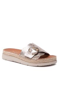 Espadryle Viguera 1970 Sahara. Kolor: złoty. Materiał: skóra #1